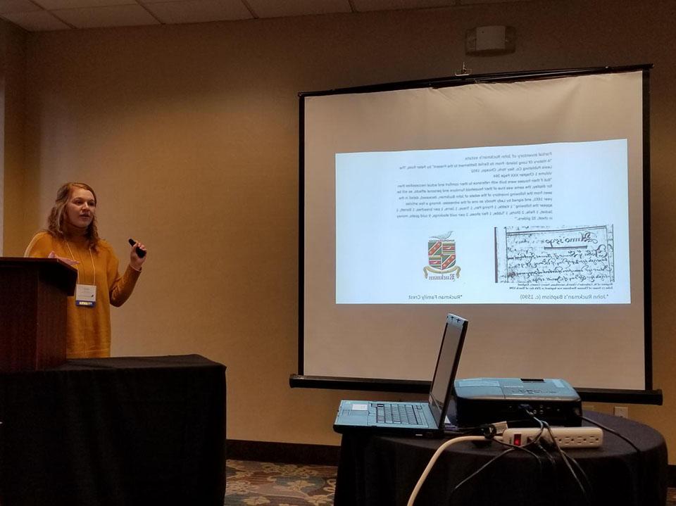 History students present genealogy research at state conference 